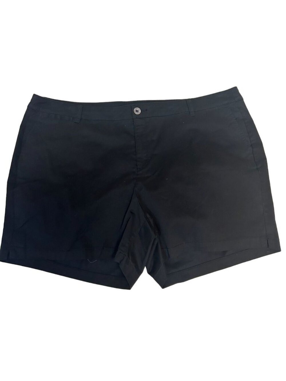 Lane Bryant Women's Plus Size Black Flat Front Shorts size 26 NWT